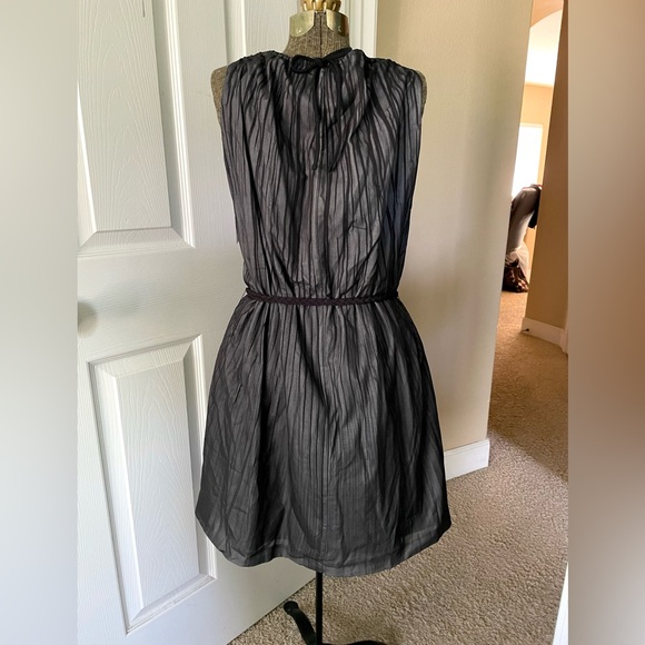 Anthro Girls from Savoy Shares Branchflower Silk Pleated Belted Dress Size 10 - Picture 2 of 10